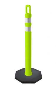 Lime Green Loop Top Safety Cone