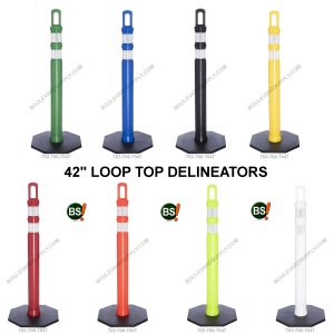 42 Inch Loop Top Safety Delineator Cones