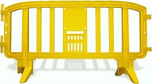 Yellow Plastic Barriers